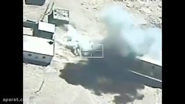 حمله نیروی هوایی مصر به خودروهای داعش در صحرای سینا