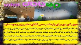 هیچ رکوردی برای واردات رسمی کالای دختر وزیر وجود ندارد