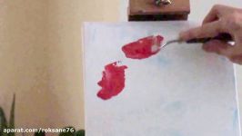 Tanja Bell How to Paint Flowers Poppies Tutorial Palette Knife Painting Technique Lesson Demo Part 2