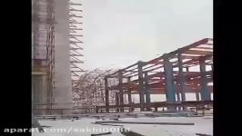 ریزش داربست ساختمان نیمه ساز در تهران بر اثر وزش تندبا