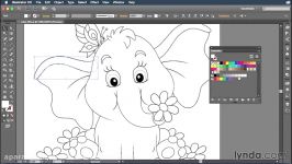 آموزش رنگ آمیزی اشکال ایلاستریتر Illustrator color objects