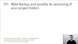 TIP #064 Backup and possibly do versioning of your project folders