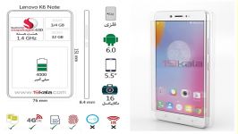 فیلم 360 درجه مشخصات Lenovo K6 Note