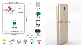 فیلم 360 درجه مشخصات Lenovo K6