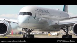 SENSATIONAL Cathay Pacific Airbus A350 900 CLOSE UP Takeoff ● Melbourne Airport Plane Spotting