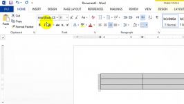 تنظیم کردن سریع آسان جدول در ورد2013 اختصاصی راسخون