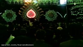 سینه زنی در قدس الحسین هرند مداححاج محمد اطهری