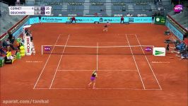 2017 Mutua Madrid Open First Round  Genie Bouchard vs Alize Cornet  WTA Highli