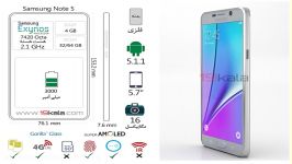 فیلم 360 درجه مشخصات Samsung Note 5