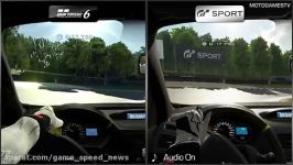 تریلر مقایسه Gran Turismo 6 Gran Turismo Sport Beta
