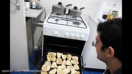 How To Fry EggPlant Without Oil  آموزش سرخ کردن بادمجان بدون نیاز به روغن