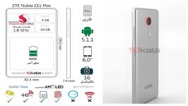 فیلم 360 درجه مشخصات ZTE nubia Z11 Max