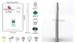 فیلم 360 درجه مشخصات Samsung on7