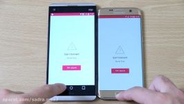 LG V20 vs Samsung Galaxy S7 Edge Android Nougat  Speed