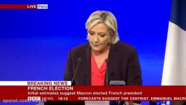 France has chosen continuity  Le Pen  BBC News