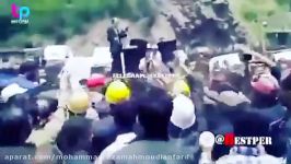 جنجالی کارگران معدن آزادشهر بعداز سخنرانی آقای روحانی