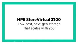 نسخه نمایشی محصول29861 HPE Storevirtual 3200