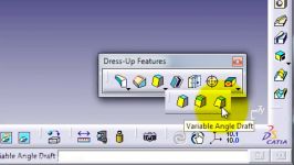 50 CATIA Beginner Tutorial Variable Angle Draft