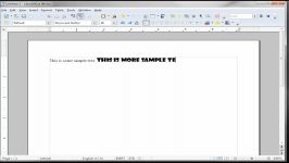 LibreOffice Writer 2  Formatting Toolbar