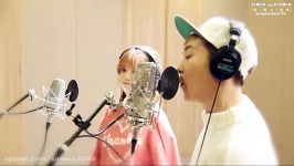 EXO Xiumin and AOA Jimin Recording making Film Call You Bae 