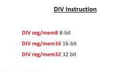 Assembly Language Programming Tutorial  50  DIV Instruction