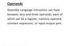 Assembly Language Programming Tutorial  13  Instructions  Part 3  Operands