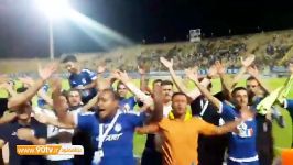 اختصاصی جشن ایسلندی بازیکنان استقلال خوزستان هواداران بعد صعود به یک هشتم