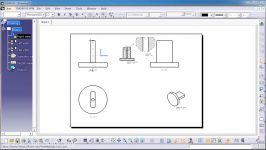 103 CATIA drawing Tutorial Linear Dimensioning