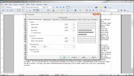 LibreOffice Writer 14 Paragraph Indent and Spacing