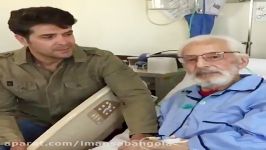 جمشید مشایخی در تخت بیمارستان