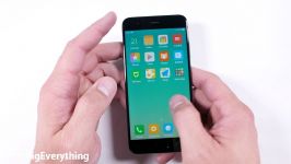 Xiaomi mi 6 آزمایشات خراش، توان ضد آب بودن خمیدگی