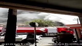 اولین فیلم آتش سوزی در پاساژ رضوان اهواز
