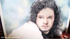 تایم لپسی طراحی چهره جان اسنو Jon Snow