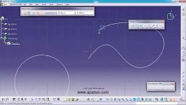 آموزش کتیا Catia  دستور ایجاد منحنی spline در محیط اسکچ