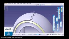 فیلم آموزشی مدلسازی تایر خودرو در نرم افزار کتیا catia