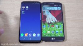 نبرد نابرابر گلکسی S8 در برابر LG G2 تست سرعت