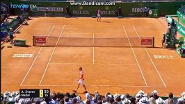 Alexander Zverev vs Rafael Nadal MONTE CARLO 2017 R3 highlights