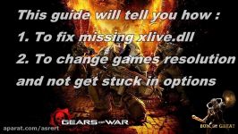 Gears Of War PC xlive.dll fix and resolution change