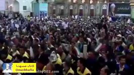 فوری فیلم اعتراض کارگران در سخنرانی روحانی دادن شعار عزا عزاست امروز