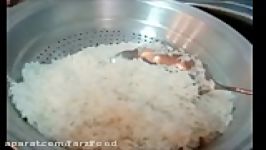 طرز آبکش کردن برنج سری ویدوهای اولیه فرزیفود .کام