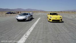 Bugatti Veyron vs Lamborghini Aventador vs Lexus LFA vs McLaren MP4 12C  Head 2 Head Episode 8