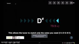 Tunadroid Guitar Tuner  Quick start