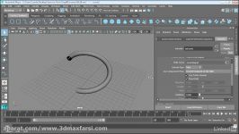 آموزش مدلسازی مایا اکسترود نوربز maya NURBS Extrude