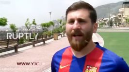 رضا پرستش بدل ایرانی مسی زندگی روزمره خود می گوید  Iranian Messi