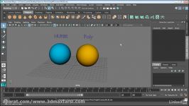 آموزش مدلسازی مایا فرق بین نوربز پولیگان maya NURBS polygons