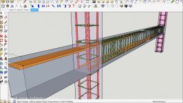 Concrete beam steel stirrups using sketchup