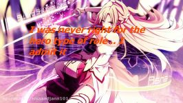 ENGLISH Crossing Field Sword Art Online AmaLee Nightcore +lyrics