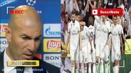 Reacciones Zinedine Zidane Post Partido Real Madrid vs Atletico Madrid 3 0 Champions 02052017