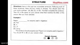 Peterson TOEFL PBT Practice Test 1  Structure and Written Expression