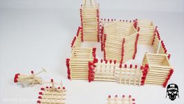 ساختنی سرگرمی متفاوت ساخت قلعه چوب کبریت